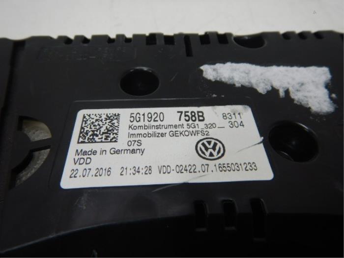 Kilometerteller KM Volkswagen Golf (22735232)
