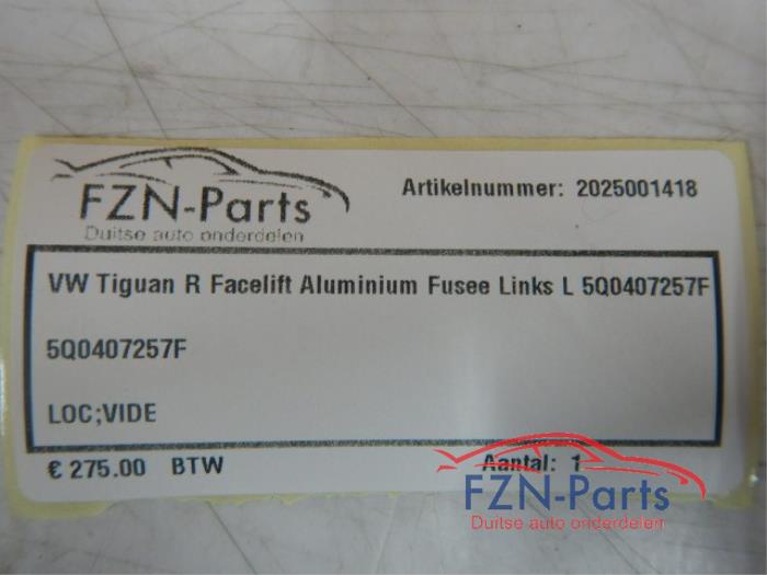 VW Tiguan 5NA R Facelift Aluminium Fusee Links-voor