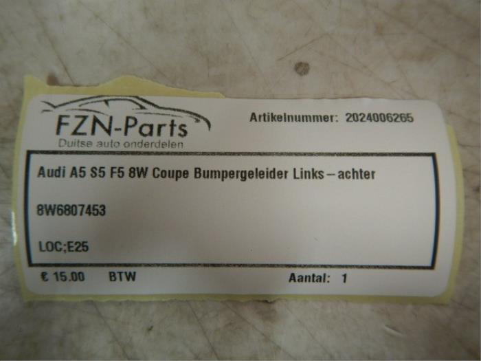 Audi A5 S5 F5 8W Coupe Bumpergeleider Links-achter