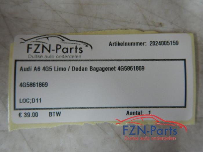 Audi A6 4G5 Limo Sedan bagagenet Bagageruimte