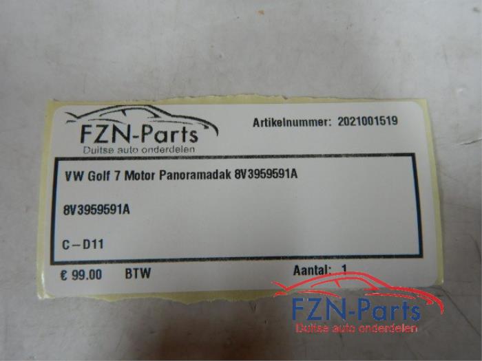 VW Golf 7 Motor Panoramadak
