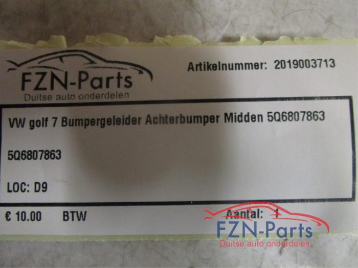 VW Golf 7 Bumpergeleider Achterbumper Midden