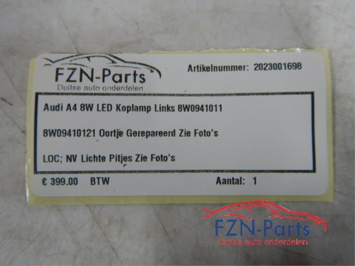 Audi A4 8W LED Koplamp Links
