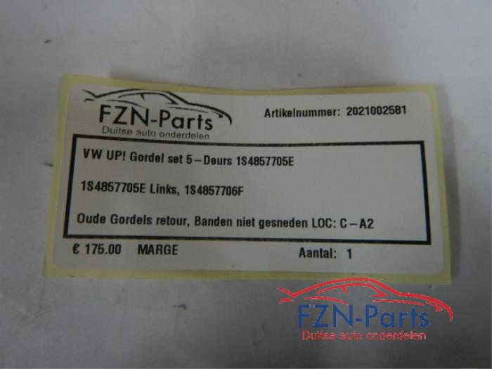 Veiligheidsgordel Set voor Volkswagen Diversen (22729348)