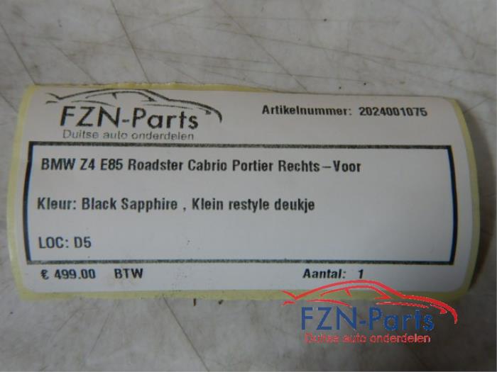 Portier 2Deurs rechts BMW Z4 (22739636)