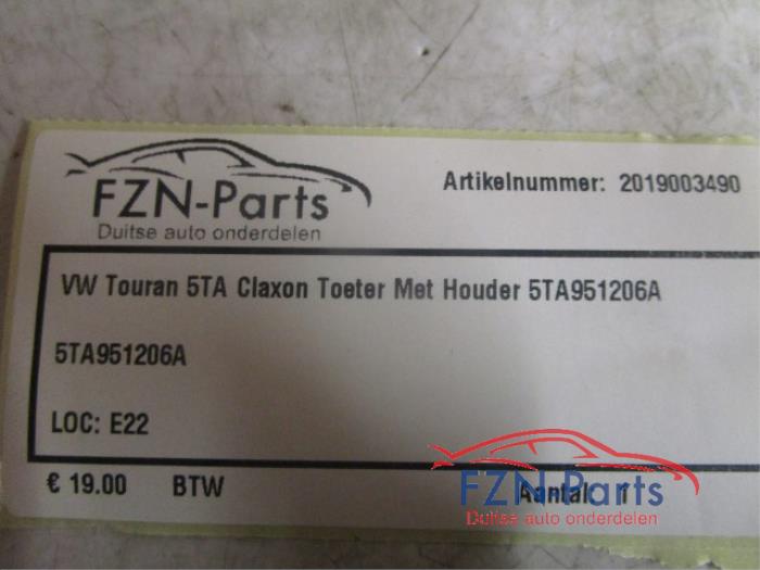 Claxon Volkswagen Touran (22727275)