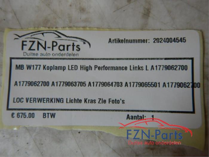 Koplamp links Mercedes A-Klasse (22721858)
