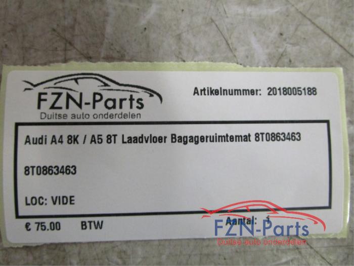 Audi A4 8K / A5 8T Laadvloer Bagageruimtemat