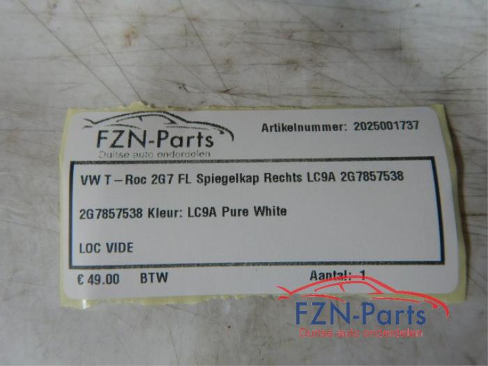 VW Taigo 2G7 Facelift spiegelkap Rechts LC9A