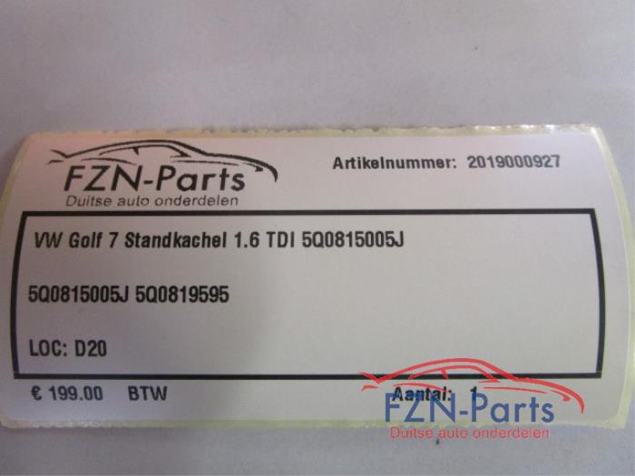 VW Golf 7 Standkachel 1.6 TDI