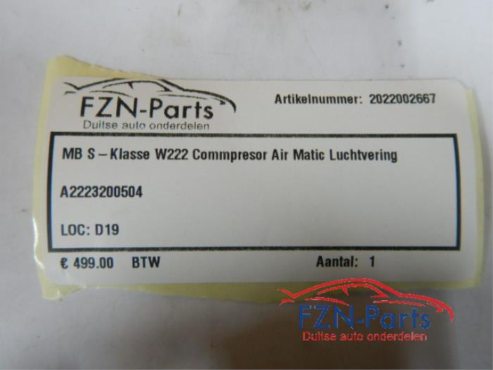 Compressor Mercedes S-Klasse (22738872)