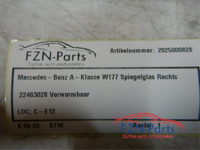 Spiegelglas rechts Mercedes A-Klasse (22726299)