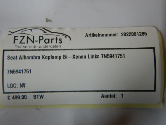 Koplamp links Seat Alhambra (22721841)