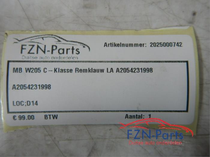 Mercedes-Benz C-Klasse W205 Remklauw Links-Achter