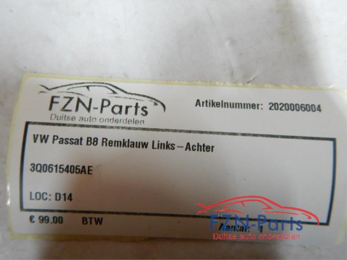 VW Passat B8 Remklauw Links-Achter