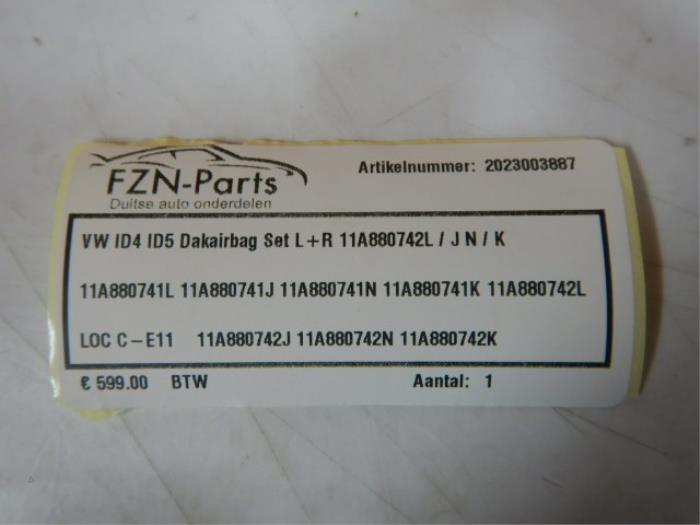VW ID4 ID5 Dakairbag Set L+R