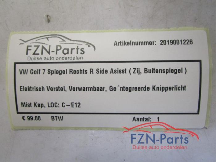 Buitenspiegel rechts Volkswagen Golf (22724991)