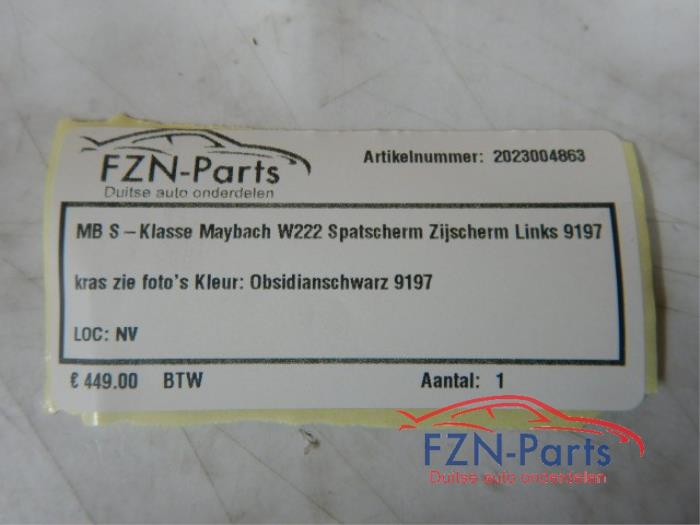 Mercedes Benz S-Klasse Maybach W222 Spatscherm zijscherm Links 9197