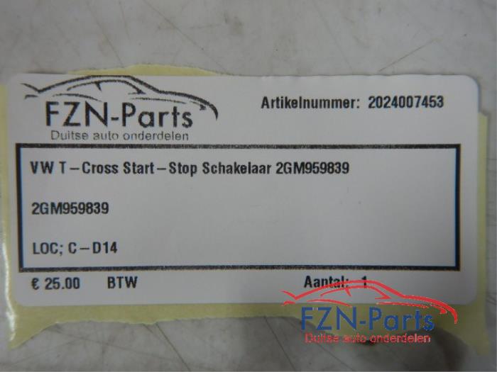 Start/Stop schakelaar Volkswagen T-Cross (22745706)
