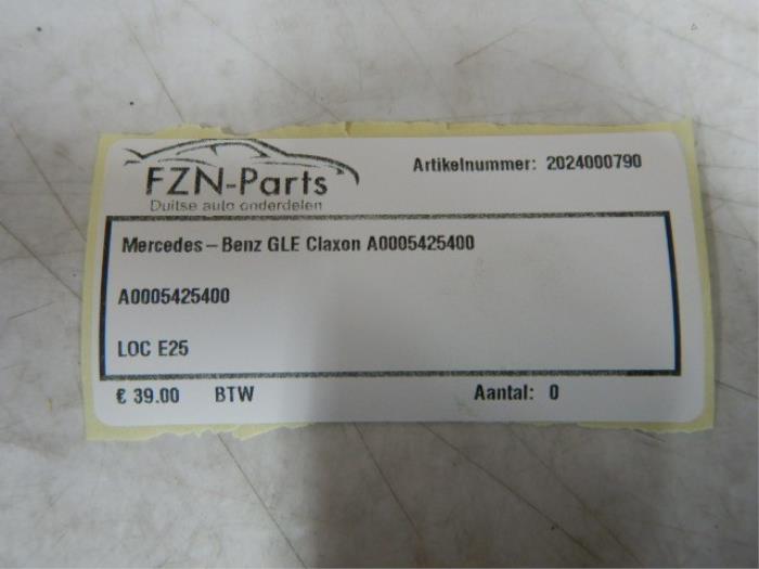 Mercedes-Benz GLE Claxon