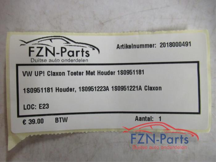 VW UP! Claxon Toeter Met Houder