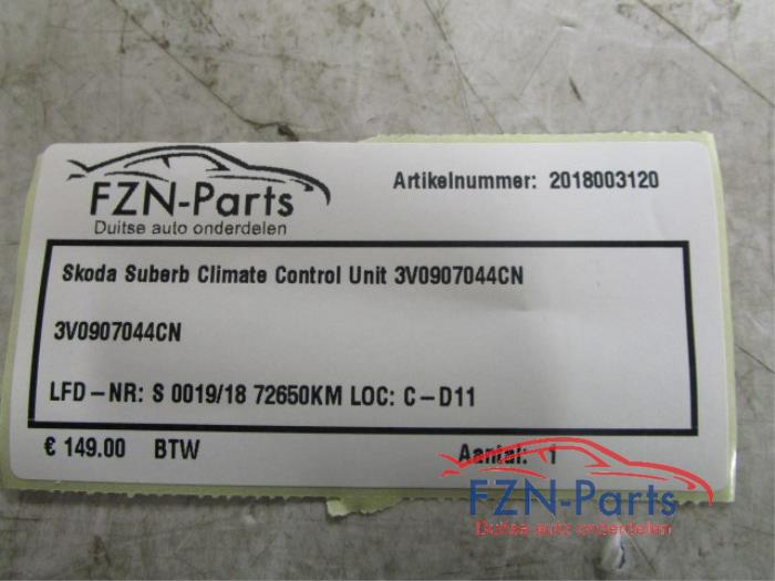 Climatronic Paneel Skoda Superb (22743016)