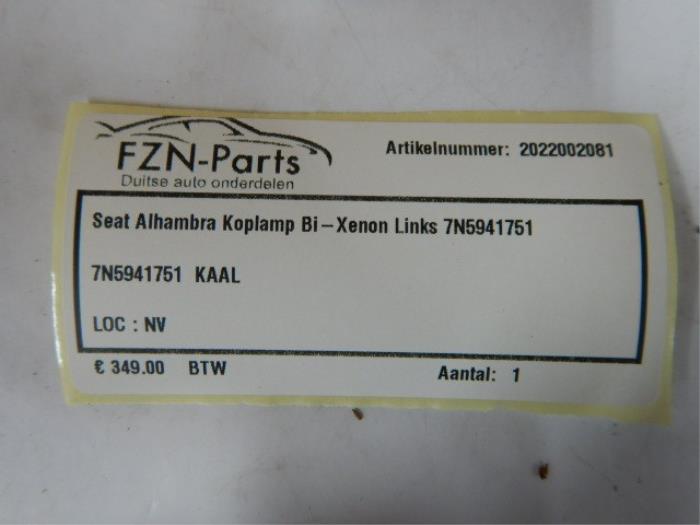 Koplamp links Seat Alhambra (22722002)