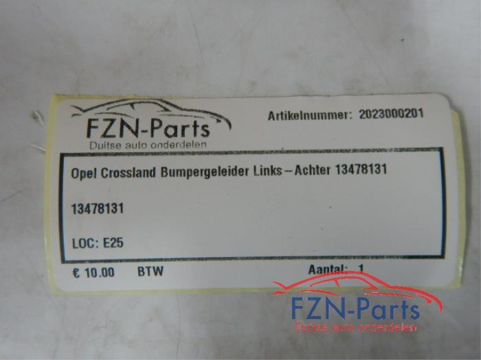 Opel Crossland Bumpergeleider Links-Achter
