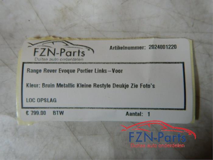 Portier 4Deurs links-voor Landrover Evoque (22723302)