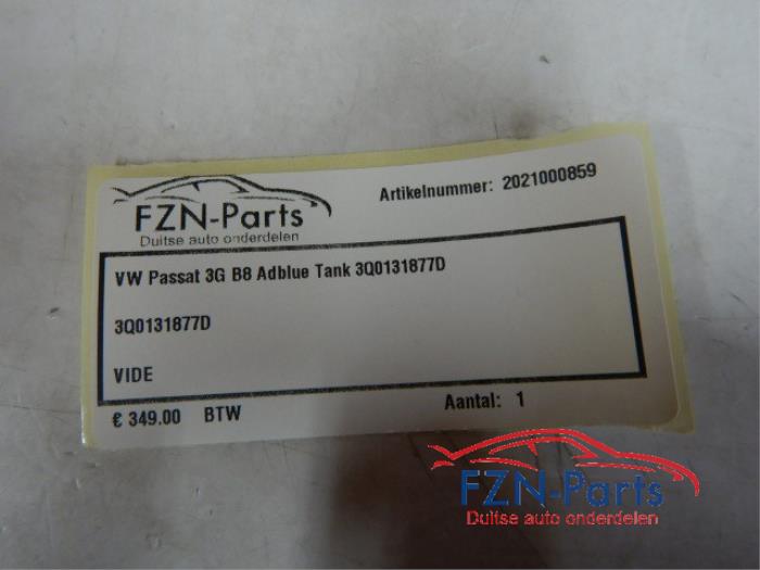 VW Passat 3G B8 Adblue Tank