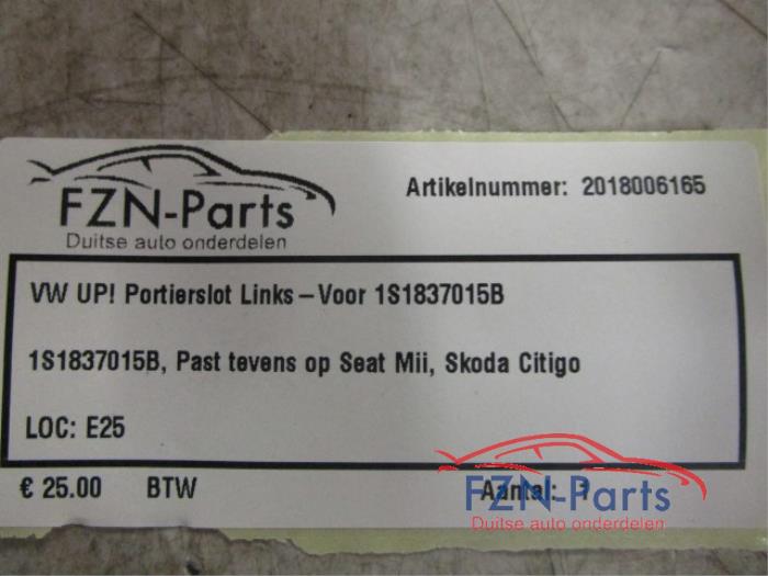 VW UP! Portierslot Links-Voor