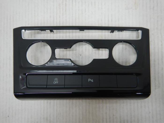 VW Touran 5TA Inleg Climate Control Hoogglans Zwart