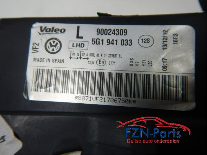 VW Golf 7 Xenon LED Koplamp Links