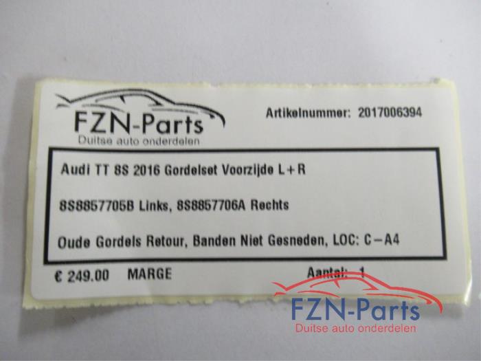 Veiligheidsgordel Set voor Audi TT (22728997)