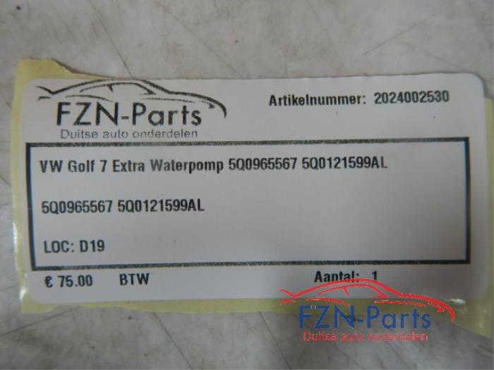 Extra waterpomp Volkswagen Golf (22729277)