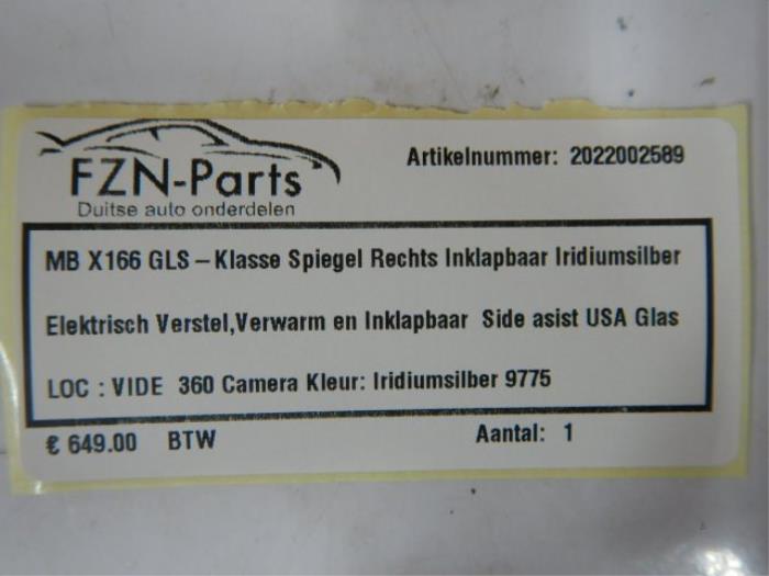 Buitenspiegel rechts Mercedes Diversen (22745271)