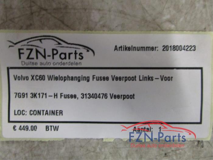Volvo XC60 Wielophanging Fusee Veerpoot Links-Voor