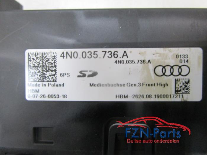 Audi E-Tron USB SD SIM Aansluiting