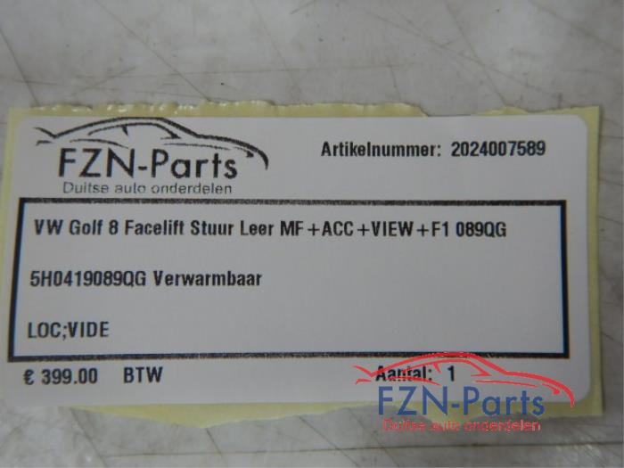 VW Golf 8 Facelift Stuur Leer MF + ACC + VIEW + F1