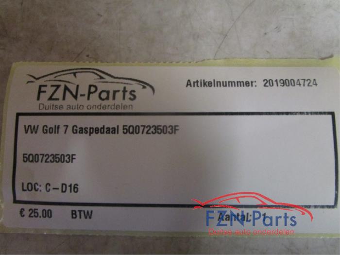 VW Golf 7 Gaspedaal
