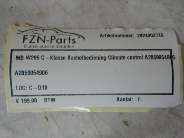 Climatronic Paneel Mercedes C-Klasse (22733163)