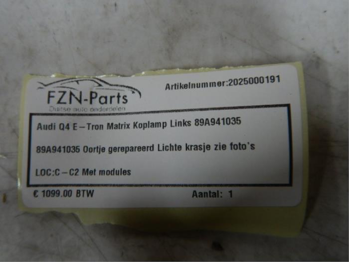 Koplamp links Audi Q4 (22721403)