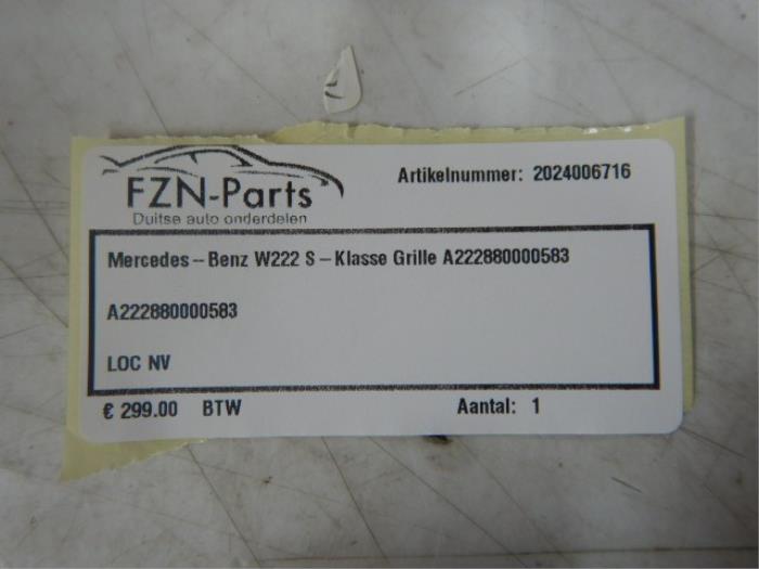 Grille Mercedes S-Klasse (22726732)