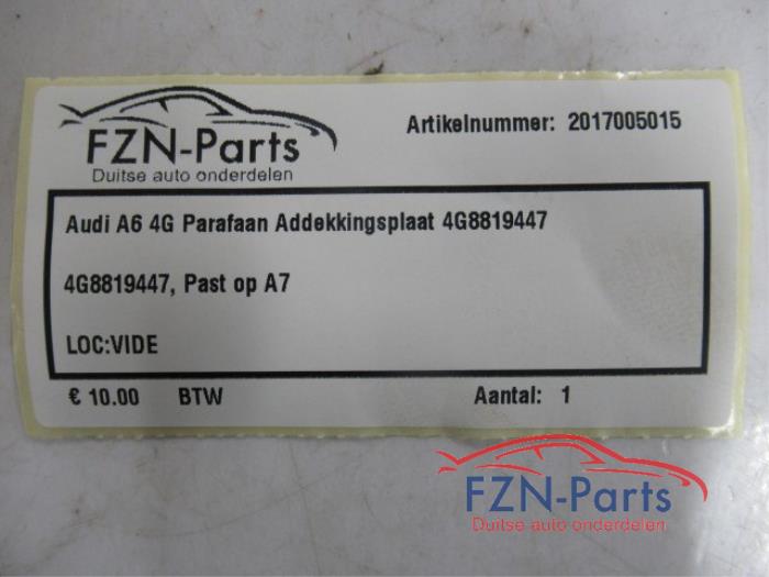 Audi A6 4G Parafaan Afdekkingsplaat