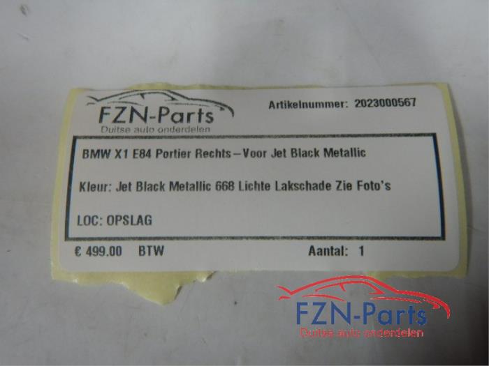 Portier 4Deurs rechts-voor BMW X1 (22723098)
