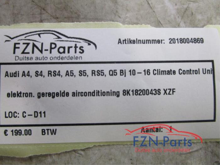 Climatronic Paneel Audi A5 (22739925)