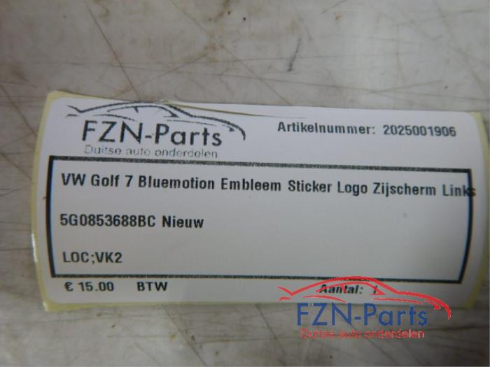 Embleem Volkswagen Golf (22729176)