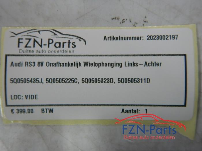 Audi RS3 8V Onafhankelijke Wielophanging Links-achter