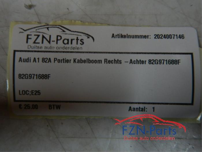 Audi A1 82A Portier Kabelboom Rechts-achter