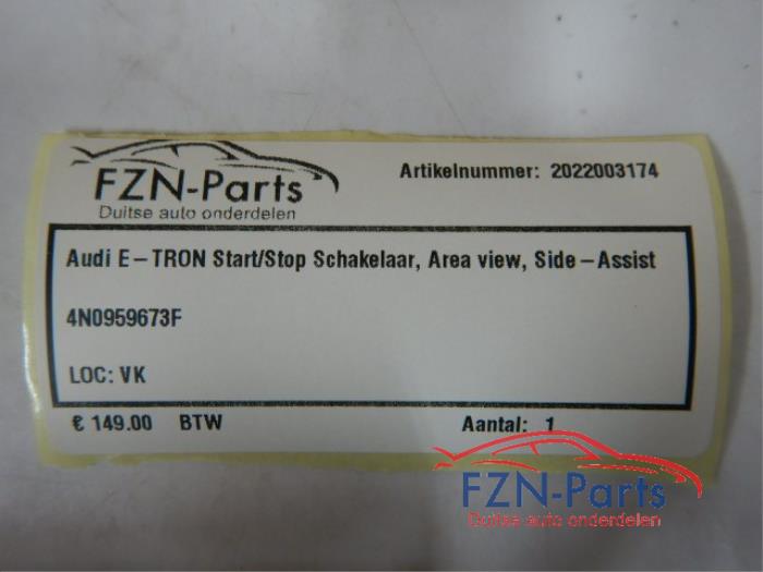 Audi E-Tron Start/Stop Schakelaar, Area View, Side-Assist